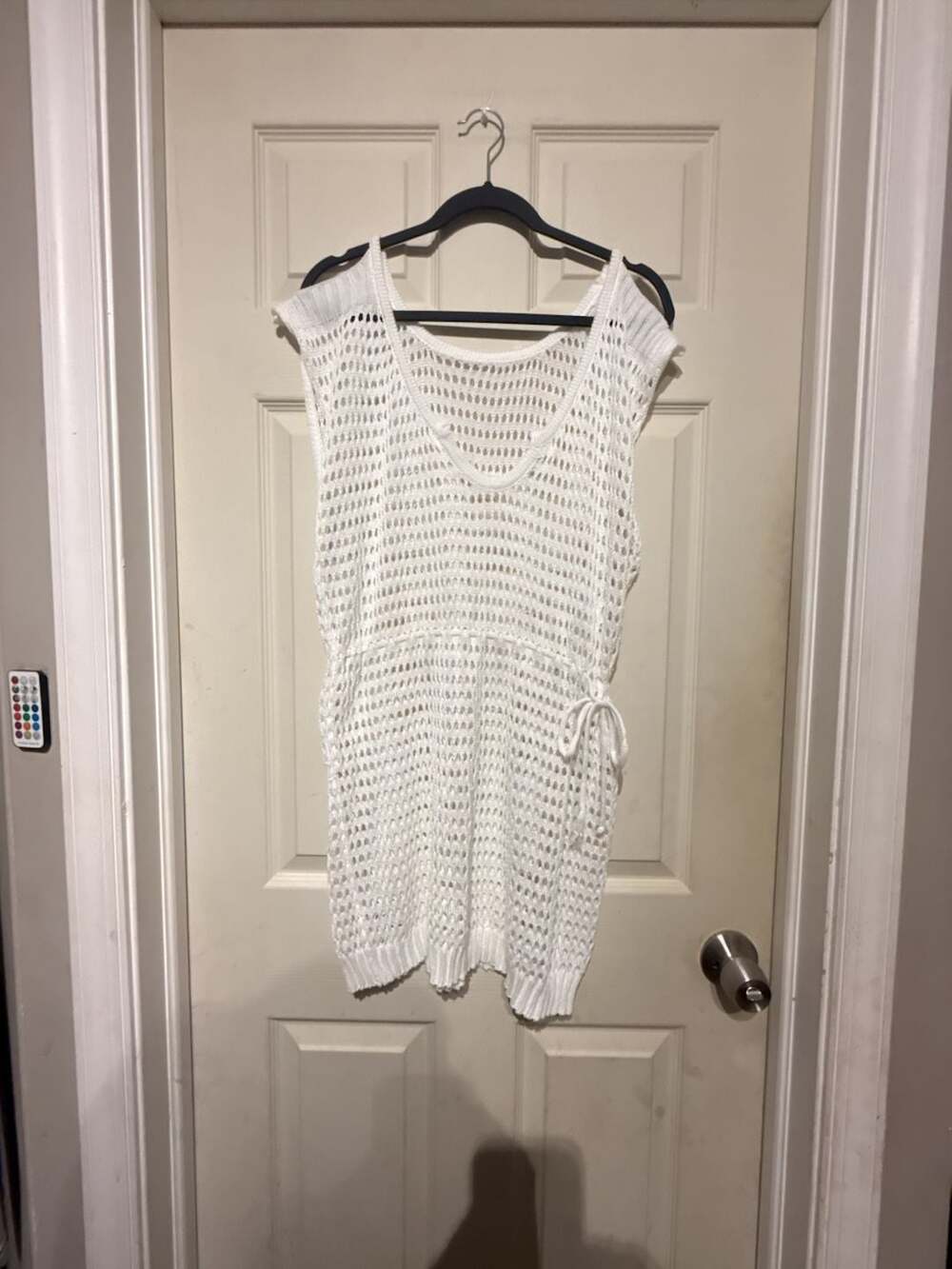 Becca Crochet Beach Dress White